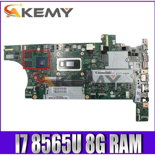 For Lenovo ThinkPad T490 T590 P531 Laptop Motherboard NM-B901 CPU;I7 8565U 8G