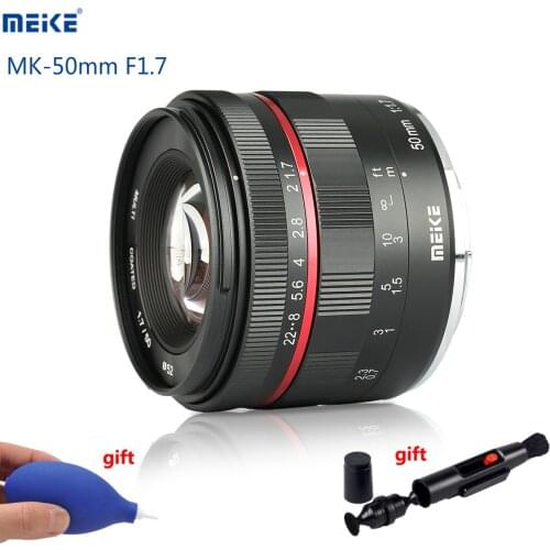 Meike Camera Lens 50mm F1.7 Large Aperture Prime Lens for Sony Full Frame E-mount Mirrorless Camera A6300 A6000 A6500 NEX3 NEX7