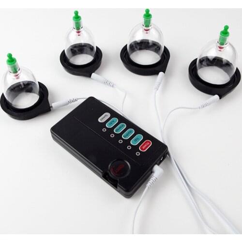 Electro Shock Sex Product Electric Shock Clitoris Breast Nipple Sucker Pump Vacuum Double Stimulation Adult Sex Games Set