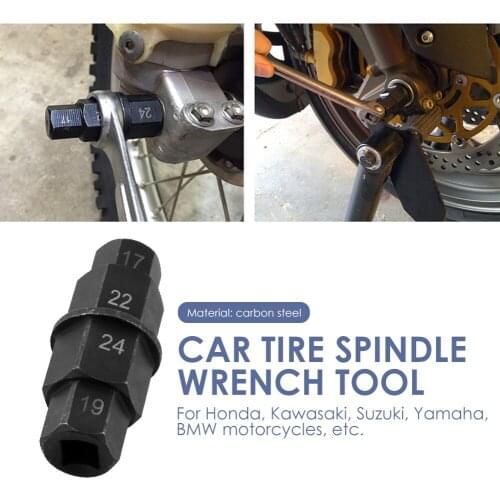 Motorcycle Allen Key Socket Front Wheel Spindle 17mm 19mm 22mm 24mm Adaptor Tool Outdoor Personal Motorcycle Ornaments