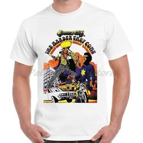 The Harder They Come Poster 70s Jimmy Cliff Film Reggae Music Retro T Shirt men white tshirt summer tee-shirt plus size 4XL 5XL