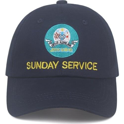 New Kanye West Sunday Service Jesus Is King Album Baseball Caps Embroidery Dad Hat Unisex Women Man Hats Latest album adjustable