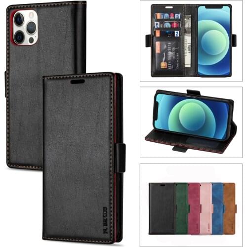 Newest Luxury Phone Case For iPhone 12 Pro Max 11 Pro XS Max 8 7 6 Plus SE 2020 Mini Wallet Flip X XR Leather Phone Case Cover