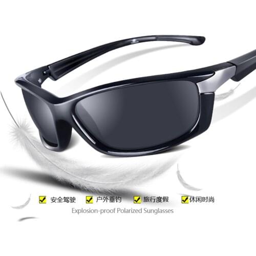 2019 High-end Tr90 Sports Frame Sun Glasses Polarized Mirror Sunglasses Custom Made Myopia Minus Prescription Lens -1 To -6