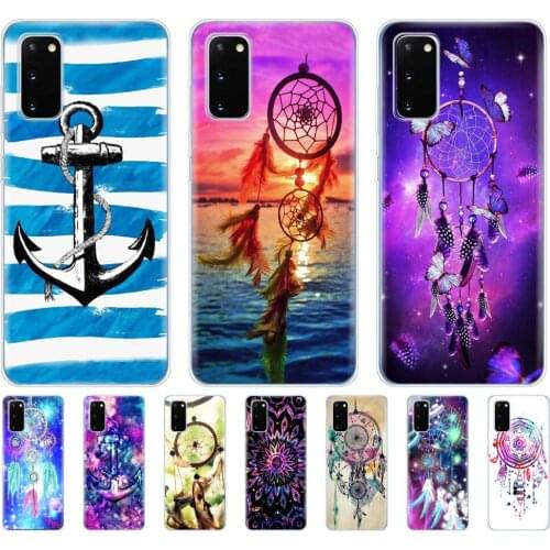 Silicon phone cover case for samsung galaxy S20 PLUS Ultra S10 lite cover for samsung note 10 plus lite little dream catcher