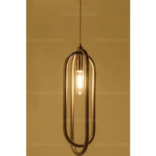Modern gold pendant lamps small single 1 light for bar villa hotel bedside suspension kitchen light loft nordic pendant lighting