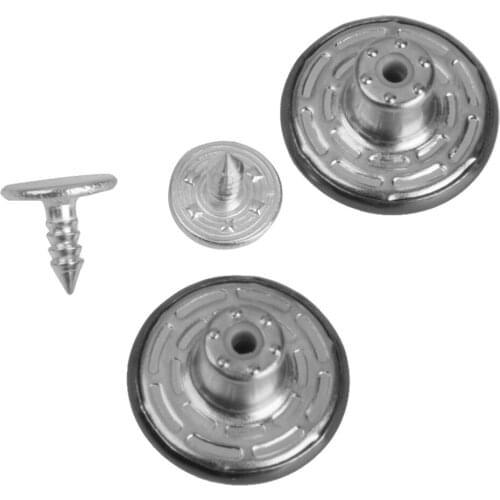 50 Sets Vintage Star Jean Tack Metal Buttons for Sewing Scrapbooking Embelishments Crafts Jewellery Making Knitting Tools - 17mm