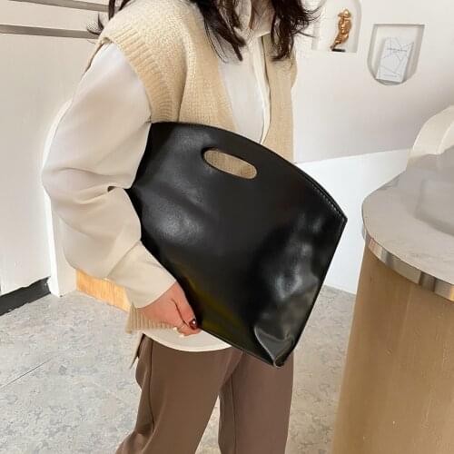 Vintage Women Handbags Document Laptop Bags PU Leather Lady Business Briefcase File Folder Female Large Notebook Office Totes