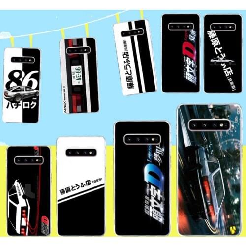 Japan Anime Fujiwara Takumi Trend INITIAL D Racing Car Phone Case for Samsung S9 plus S5 S6 S7 edge S8 S10 plus