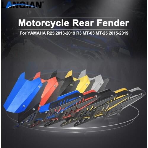 For Yamaha YZF R25 R3 MT03 MT25 Motorcycle Rear Fender YZFR25 2013-2019 YZFR3 MT-03 MT-25 2015 2016 2017 2018 2019 Accessories