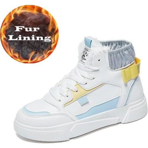 2020 Womens Casual Sneakers Winter Sneakers with Plush Fur Warm Womens Shoes shoes for women designer sneakers female shoes