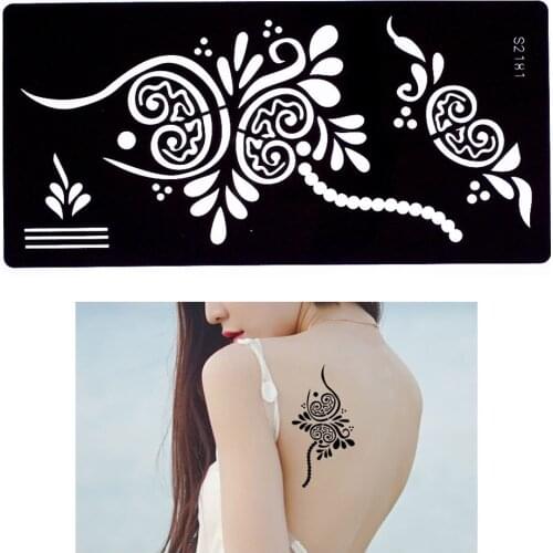1 Piece Black Fire Henna Tattoo Stencil Airbrush Painting Women Body Wrist Art Tattoo Bracelet Jewelry Stencil Originality S2181