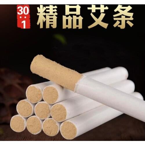 10PCS 5 Years Old Pure Moxa Rolls Stick Acupuncture Massage Chinese Mugwort Moxa For Slimming & Beauty Moxa Moxibustion Sticks