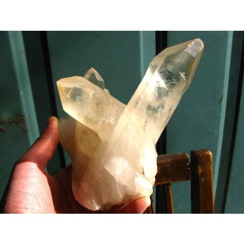 1000g clear natural rock quartz crystal cluster original