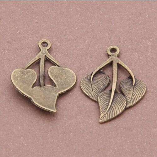 20pcs Vintage Bronze Leaves Pendant Fit Necklace/Bracelet Fashion Charms DIY Jewelry Making Jewelry Accessories