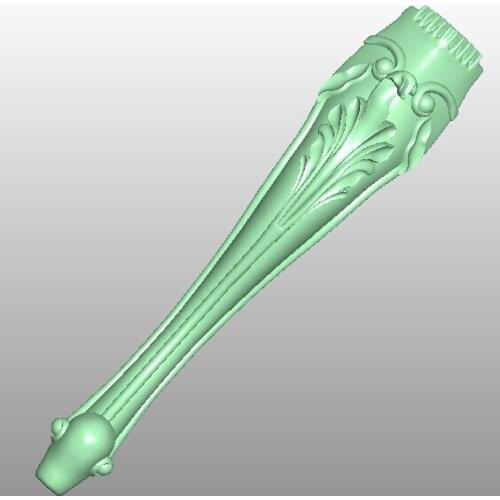 3D model STL format file for cnc router engraving furniture sofa cabinet chair leg pattern Artcam 666