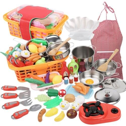 42pcs Deluxe Kids Pretend Play Kitchen Chef Set, Baking Toys Set for Toddlers Boys Girls