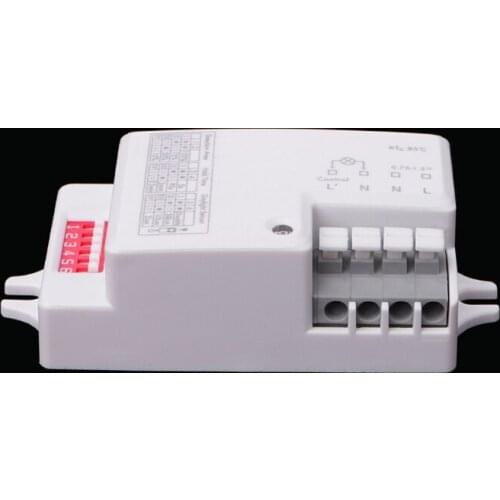 AC 220V-240V/50Hz Microwave Radar Sensor Body Motion Detector For LED Light