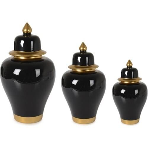 Artezza Home Şah Cube 3'lü Black Flat Gold Leaf