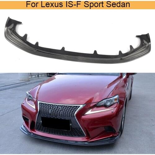 Carbon Fiber Front Bumper Lip Chin Flap Spoiler for Lexus IS250 IS350 F Sport ISF Sedan 4 Door 2013 2014 2015