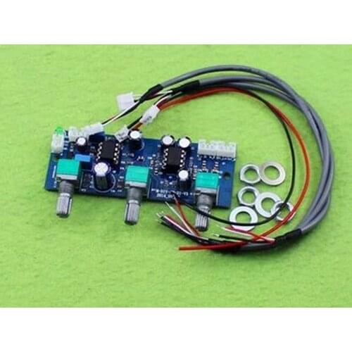 Free Shipping!!! 2.1 channel subwoofer preamp board / low pass filter board / single power amplifier / Electronic Component