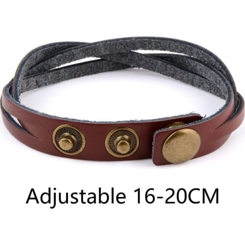 Chanfar Hot sales retro leather buckle bracelet men and women bracelet