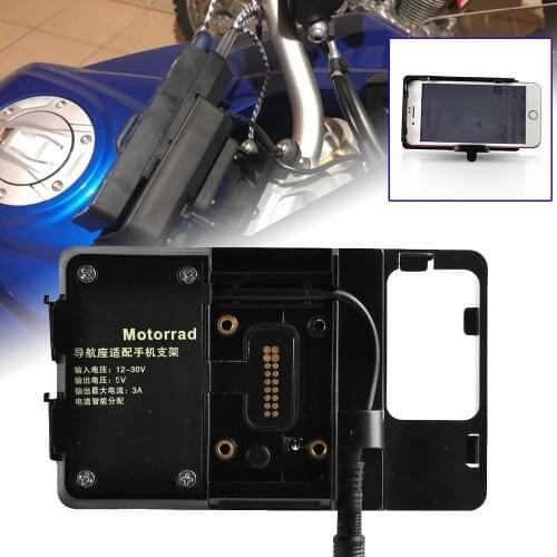 For BMW R1200GS R1250GS LC R1200 R1250 R 1200 1250 GS ADV LC Adventure Motor Bracket Support Holder Mobile phone USB Charging