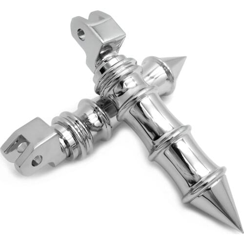 For Yamaha V-Star 1100 650 Custom Stryker V-Max Virago chro Aftermarket free shipping motorcycle parts Spike Passenger Foot Pegs