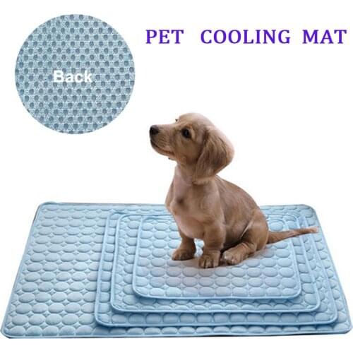 Breathable Pet Mat Summer Cat and Dog Sofa Cushion Soft Ice Silk Cold Feeling Nest for Small Large Dogs Cooling Mat Pet Supplies