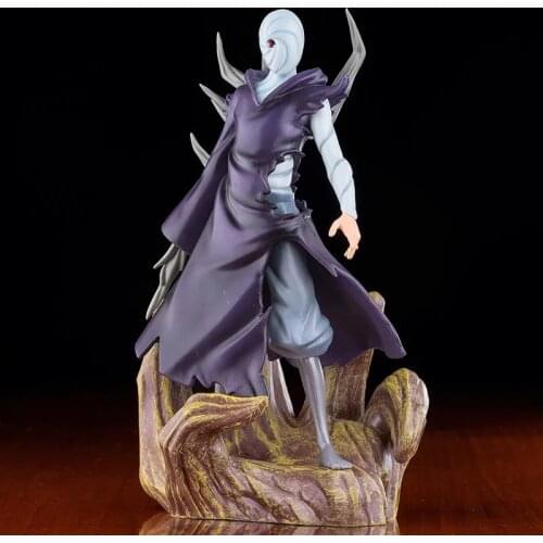 25cm Shippuden Figures Uchiha Obito Tobi Anime Action Antistress PVC Figurine Collection Model Doll Fidget Toy Figma Kids Gift