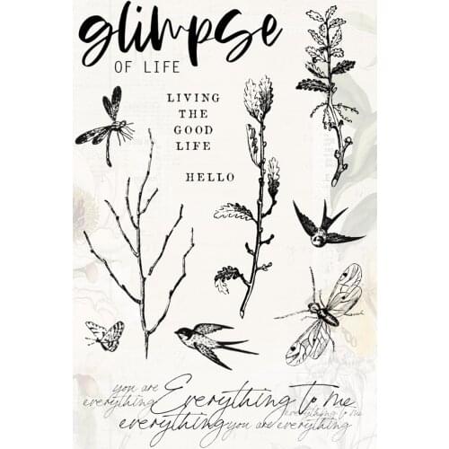 Background stamp Clear Stamp for Scrapbooking Transparent Silicone Rubber DIY Photo Album Decor F190