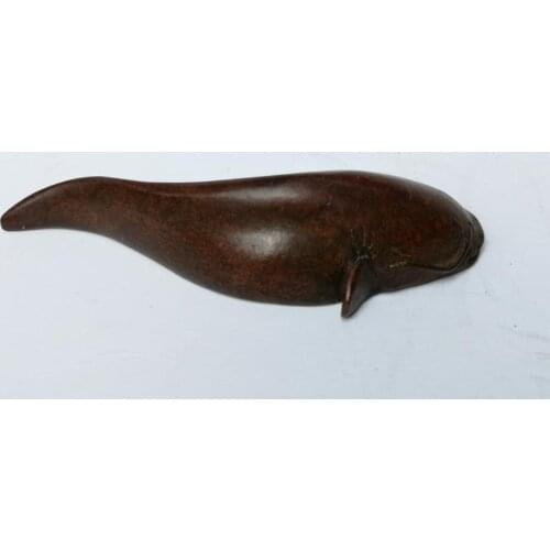 YIZHU CULTUER ART Signature Collection China Bronze Carving Lovely Catfish Fish Statue Paperweight Decoration Gift