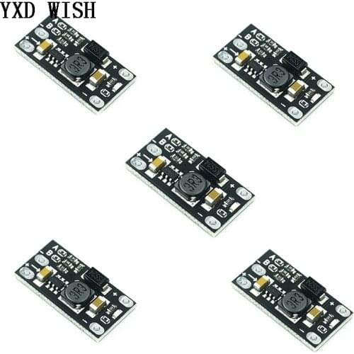 5PCS Mini DC-DC Boost Step Up Converter 3V 3.2V 3.3V 3.7V 5V 9V to 12V Voltage Regulator PCB Board Lithium Battery Boost Module