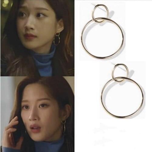 True Beauty MUN KA YOUNG piercing Earrings Korea TV drama Lee Da-Hee Star Eardrop For Women pendientes brincos
