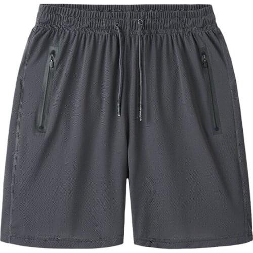 Plus Size Men Shorts Quickly Dry Loose Zipper Pocket male Running Jogging Fitness Gym Workout Casual Short Sportswear 9XL