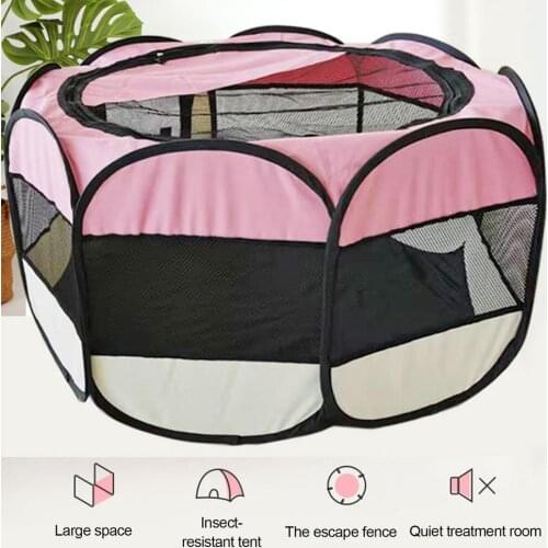 Pet Fence Interactive Pet Octagonal Tent Cat Litter Kennel Dog Bed Dog Cage Breeding Pregnant Delivery Room Pet Supplies