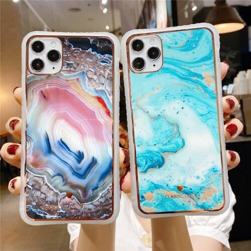 Amazing Water flow design Soft Silicon Case For iPhone X XS 7 8 11 pro Plus Phone Case Shockproof Back Cover for iPhone SE 2020