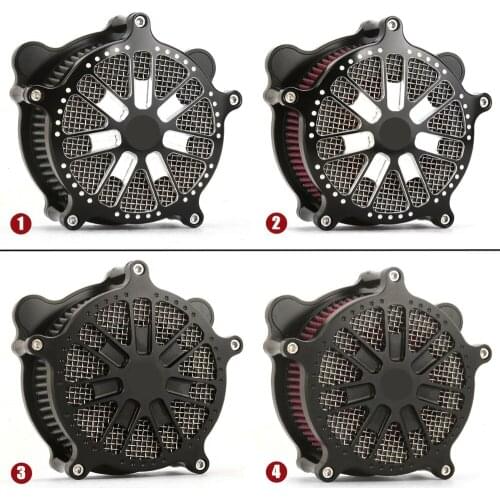 Motorcycle CNC cut Crafts for Harley Iron 883 1200 48 72 XL883 1200 2006-2018 Sportster Air Cleaner Filter Intake kits