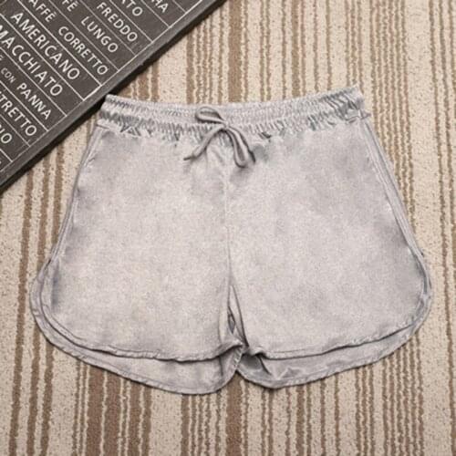 Causal Summer Girls Women solid color Shorts Ladies Quick dry Soft Cozy Elastic Skinny Drawstring Shorts