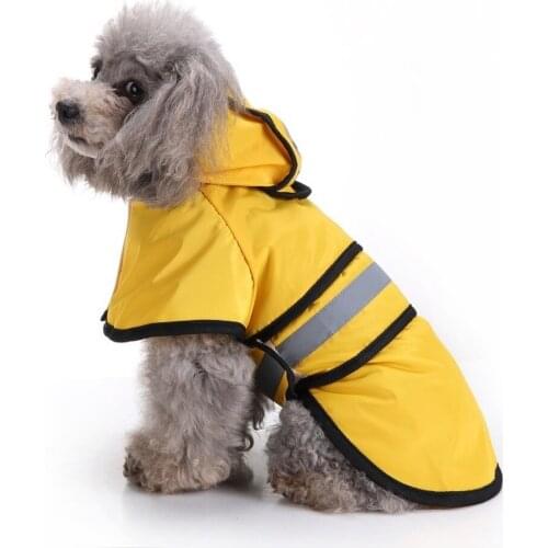 Dog Raincoat Large Dog Golden Retriever Big Dog Pet Raincoat Reflective Dog Clothes Raincoat Poncho