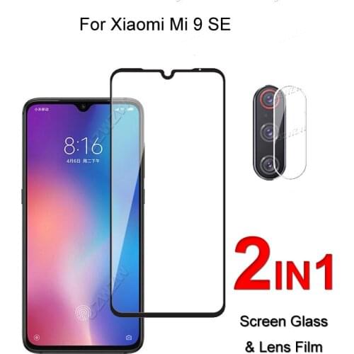 Full Cover Glass For Xiaomi Mi 9 SE Screen Protector Protective Tempered Glass Explosion Proof & Camera Lens Film