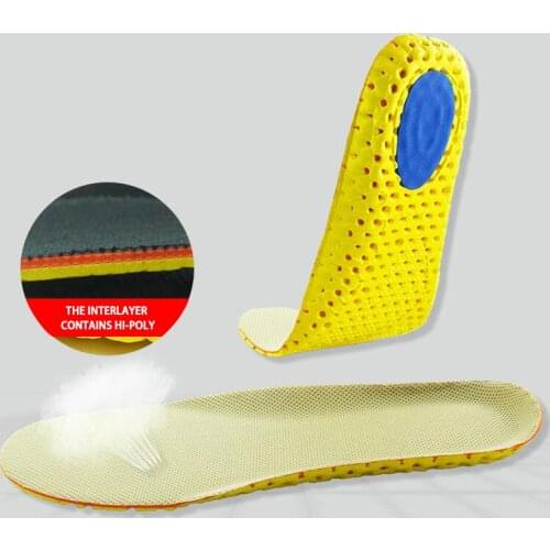 Insoles Shoe Accessories Sweat Absorption Comfortable Breathable Insoles Men Training High Elastic Cushioning Sports Insoles