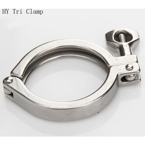 Tri Clamp 304 Stainless Steel Pipe Quick Release Cover Fitting 1.5" 2" 2.5" 3" 4" 5" 6" 7" 8" Chuck