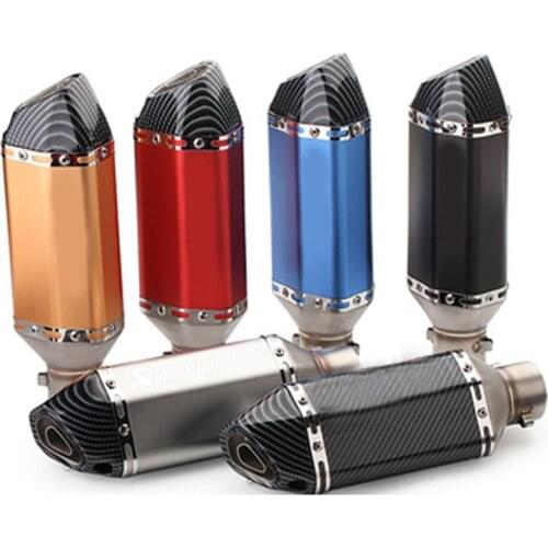 51mm Universal Motorcycle Exhaust Muffler Pipe Escape Moto for Honda Yoshimura Honda Yamaha Suzuki Kawasaki