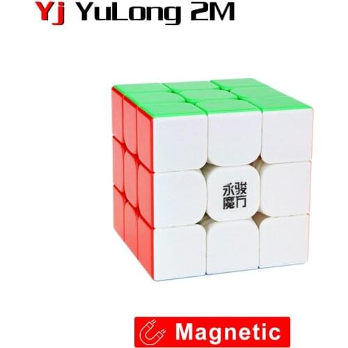YONGJUN yulong V2 M 3x3x3 magnetic magic cube professional Yj speed 3x3 cubes stickerless puzzle cubo magico educational toys