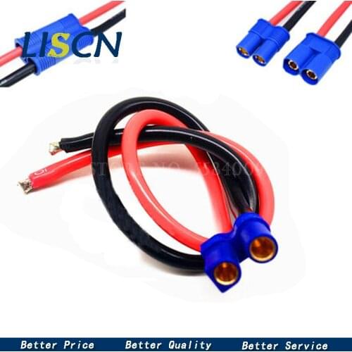 1PCS EC5 Male Female 5mm Bullet Connector Plug Pigtail Cable 150mm 10 AWG Silicone Wire for RC Battery Charger FPV Car Boat