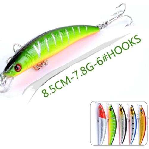 1pcs Wobblers for Fish/Trolling 8.5cm 7.8g Floating Jerkbait Minnow Crankbaits Fishing Lure Carp Hard Artificial Bait Swimbait