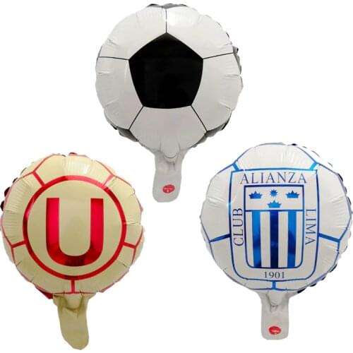 10pcs mini football Club Aluminium Foil Balloons Barcelona Team Balloon Barca Soccer Fans Celebration Decoration toy air Balloon