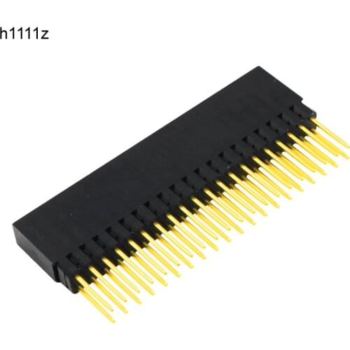 40Pin GPIO Connector 2x20-pin(40Pin) Extra Tall Female Stacking Header for Raspberry Pi A+ Pi Model B+ Pi 2 3 4B w/ Acrylic Base