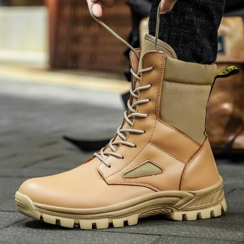 New Autumn Winter Large Size45 Tide Boots War Wolf Waterproof Military Boots Personality Tooling Shoes Trend Martin Boots Men